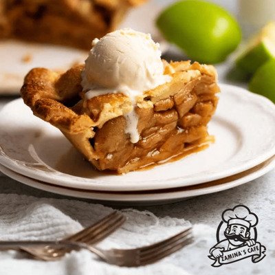 Enjoy our Apple Pie, a classic asian dessert made with tender apples and a flaky crust, perfect for a sweet and comforting treat.