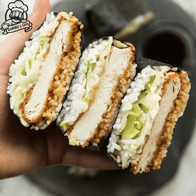 Enjoy our Chicken Katsu Reverse Maki, a popular choice at the best asian restaurants, featuring crispy chicken katsu rolls.