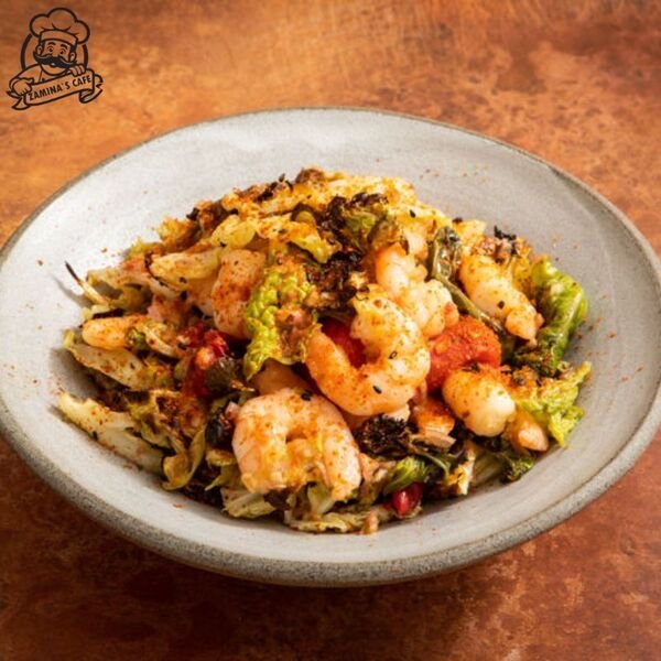 Savor our Prawn Shichimi, a tasty asian seafood dish with succulent prawns seasoned with Shichimi spices. Order Online!