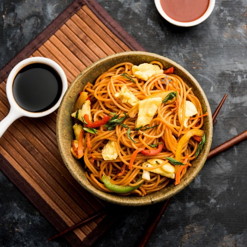 Savor our beef Chow Mein, a classic chinese chicken chow mein dish with stir-fried noodles, vegetables, and tender beef.