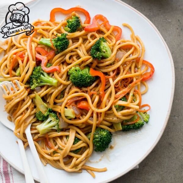 Try our Veg Chowmein, a delightful chinese vegetarian food option featuring stir-fried noodles and fresh vegetables.